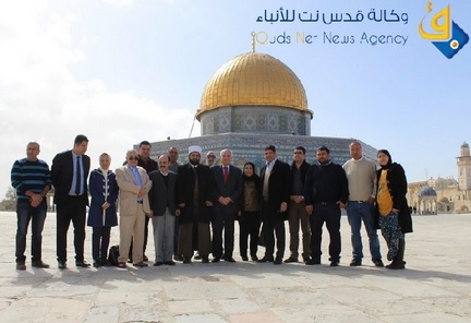 الاوقاف الاسلامية في القدس تستقبل وفد مغربي