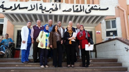 وفد أممي يطلع على الانتهاكات الإسرائيلية بحق مستشفى المقاصد