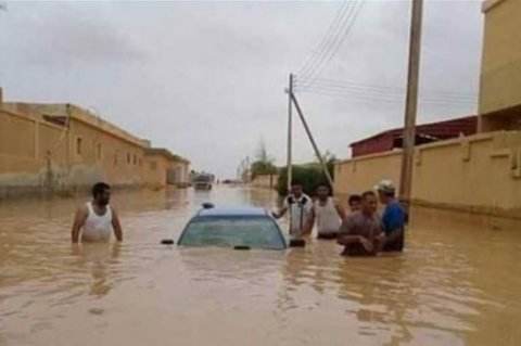 الحسيني يعزي بضحايا الفيضانات التي اجتاحت ليبيا الشقيقة